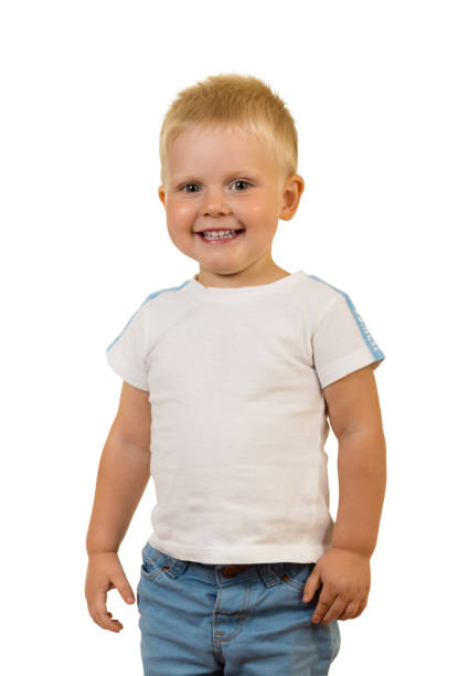 istock Adorable smiling toddler standing, isolated on white 874902624