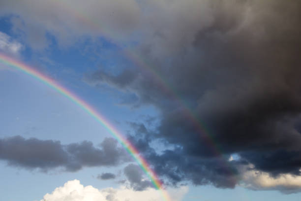 istock rainbow in the sky on the nature 874903346