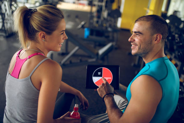 istock Trainer explaining workout regime to woman 874908056