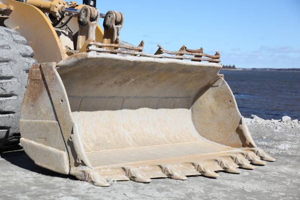 istock Excavator at a job site 874910446