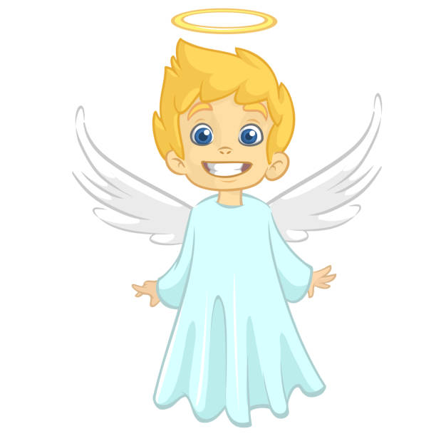 90+ Female Angel Outlines Backgrounds Illustrations, Royalty-Free ...