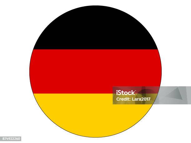 Flag Of Germany Stock Illustration - Download Image Now - Austria, Circle, Flag