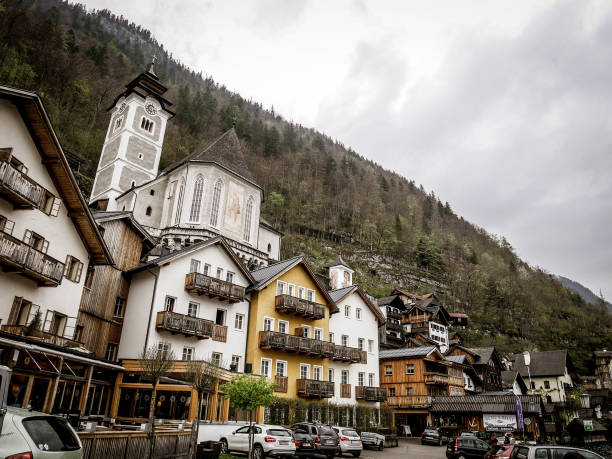 City view at Hallstatt the heritage town, Austria