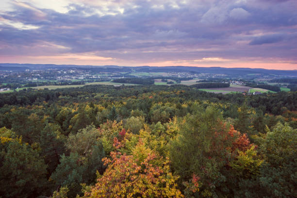 istock Sunset from the victory tower in Bayreuth, Germany. 874947752