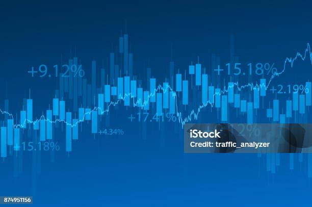 Financial Background Stock Illustration - Download Image Now - Finance, Backgrounds, Stock Market and Exchange