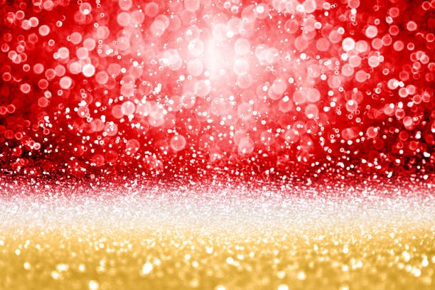 rot gold glitter funkeln hintergrund für weihnachten oder valentinstag - rubinrot stock-fotos und bilder