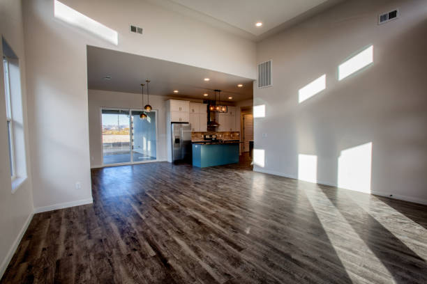 istock Spacious Living Room and Kitchen in a New House 874955634