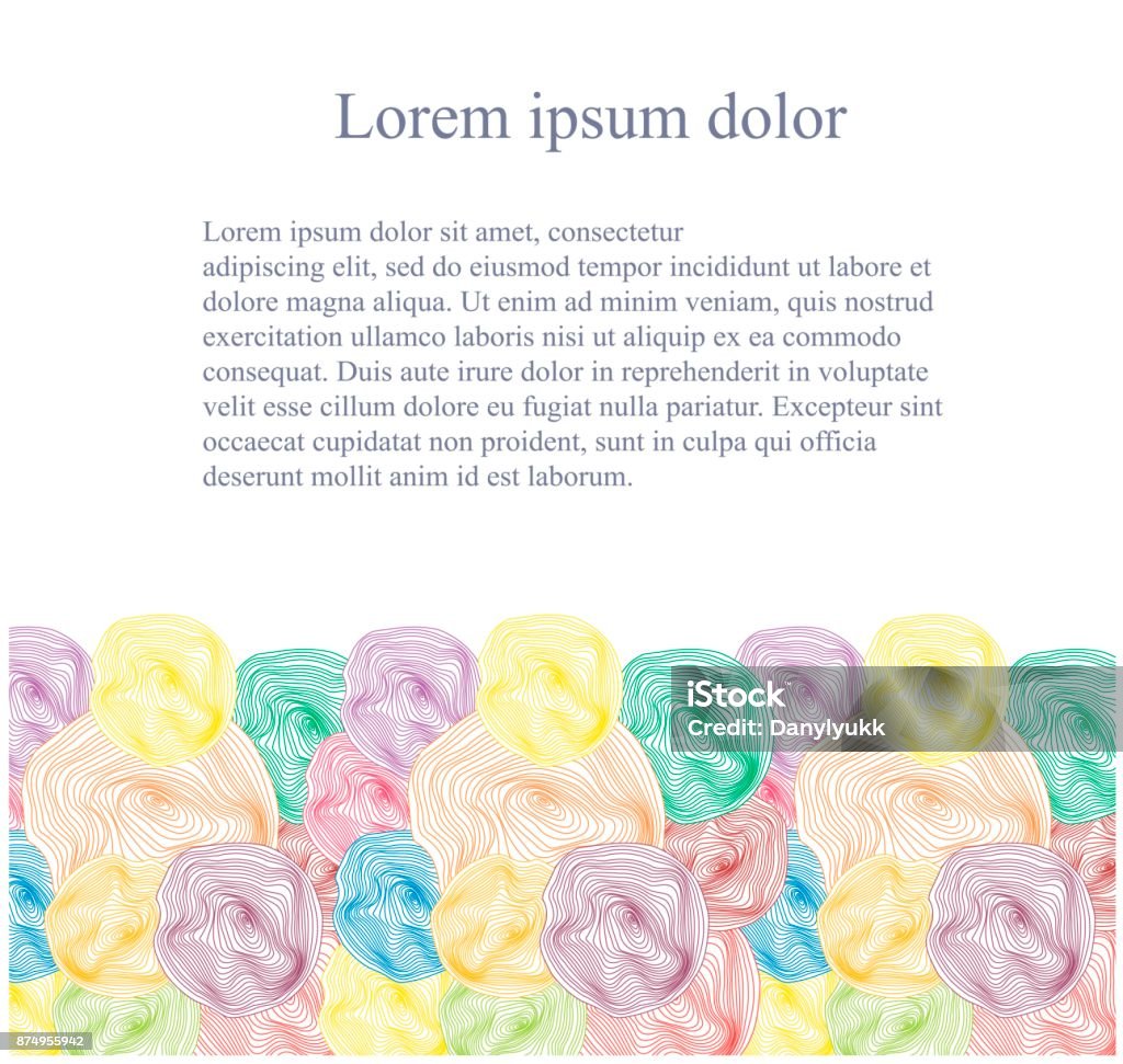 Lorem Imag Colorful Pattern Background Lorem Ipsum Thin Line Stock Illustration ...