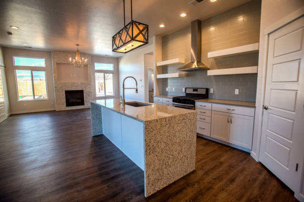 istock Beautiful Modern Kitchen in a New Home 874956094