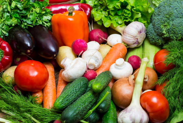 istock Background of fresh vegetables and greens 874959724