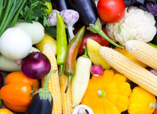 istock Background of fresh vegetables and greens 874959816