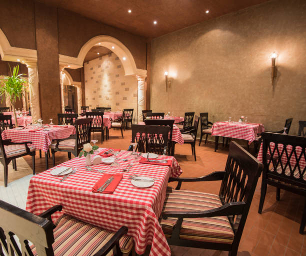 istock Interior design of a luxury hotel restaurant 874962354