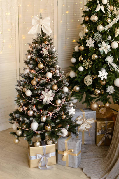 istock Christmas decoration and a fir-tree 874970048