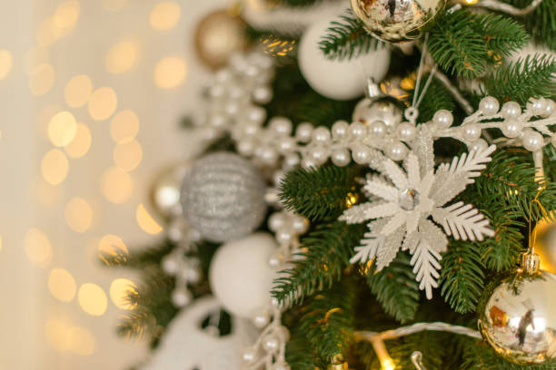 istock Christmas decoration and a fir-tree 874970152