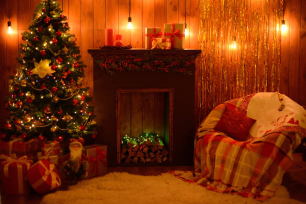 istock Christmas decoration and a fir-tree 874970172
