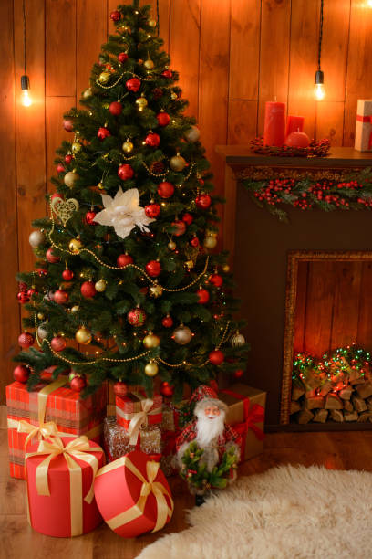 istock Christmas decoration and a fir-tree 874970182