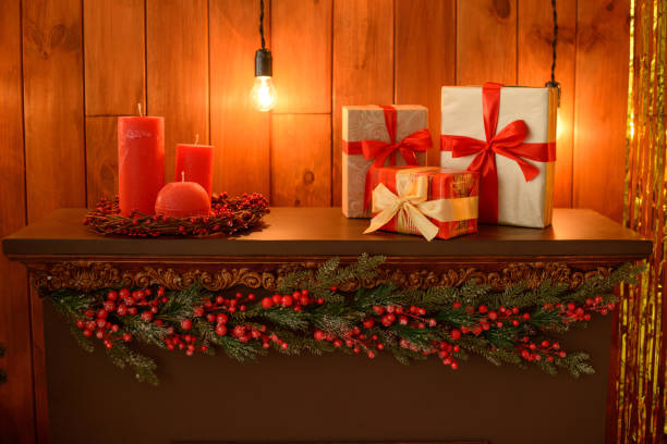 istock Christmas decoration and a fir-tree 874970248