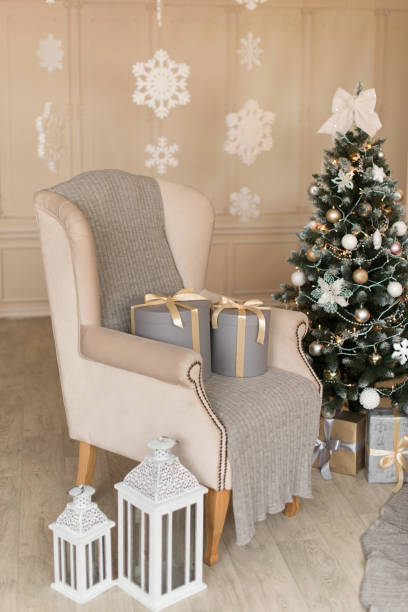 istock Christmas decoration and a fir-tree 874970292