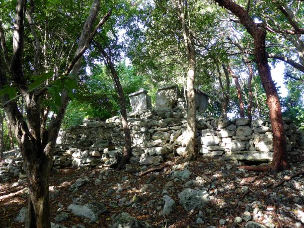 istock Maya pyramid temple ruins in Yucatan, Mexico 874972730