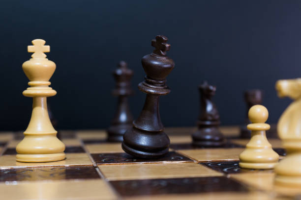 istock Chess photographed on a chessboard 874990650