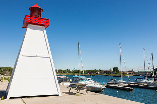 Collingwood Lighthouse by Lake Huron. Ontario, Canada.