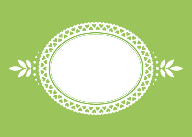 Vector background vignette lace frame vector art illustration