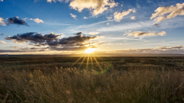 istock Quayside sunset Neston wirral UK 874998344