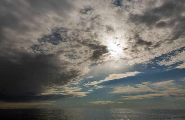 istock Stormy dramatic seascape in Istria, Croatia. 875011136
