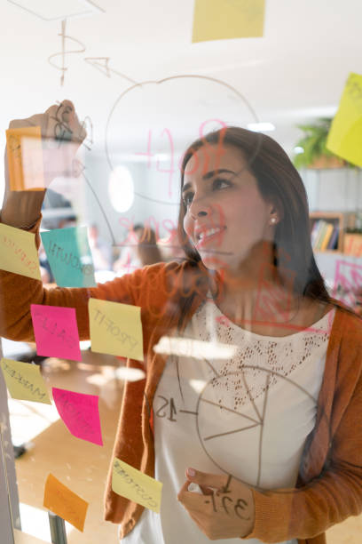 istock Female designer brainstorming at a creative office 875024032