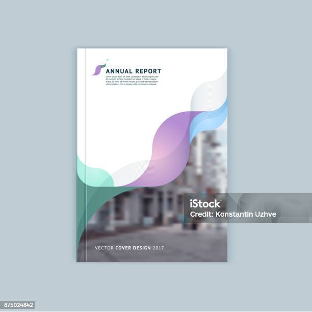 Abstract Cover Design Business Brochure Template Stock Illustration - Download Image Now - Book Cover, Plan - Document, Design