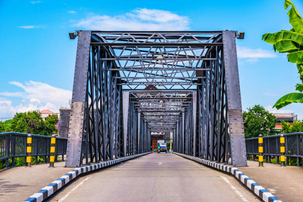 istock Iron bridge in Chiang Mai 875031918