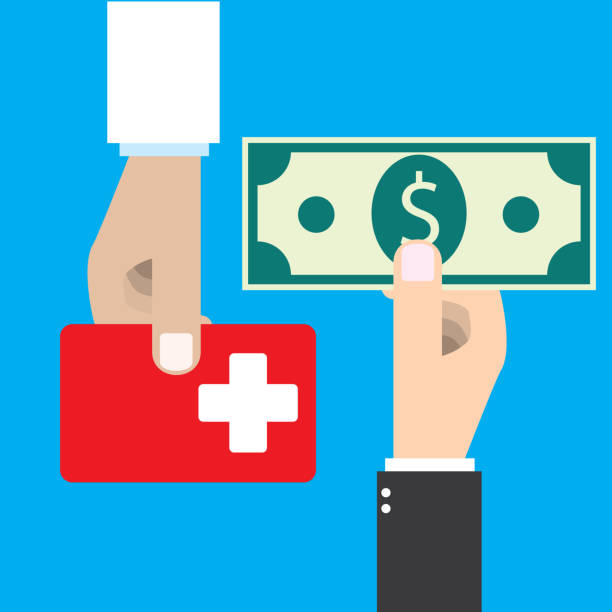 Money Exchange With Health Care Stock Illustration - Download Image Now -  Healthcare And Medicine, Financial Bill, Doctor - iStock