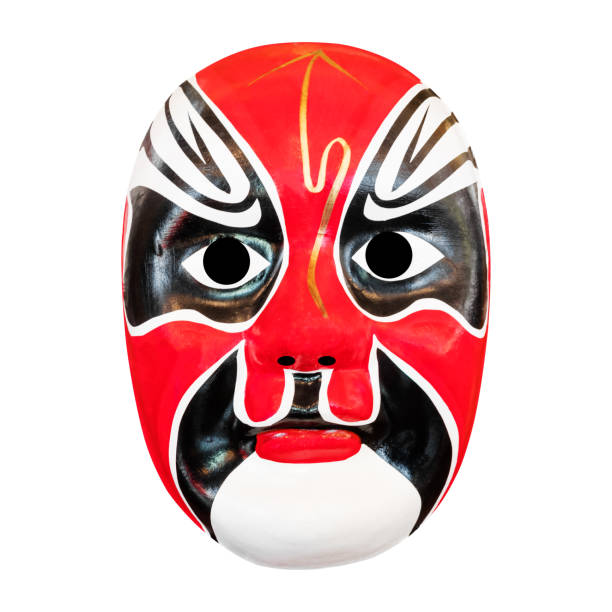 istock Traditional chinese opera mask isolated on white 875035688