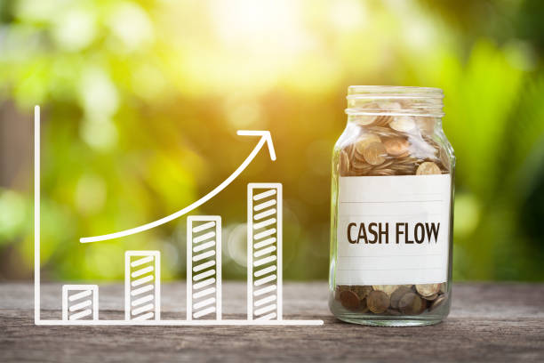 Cash Flow Word With Coin In Glass Jar and graph up. Financial Concept Cash Flow Word With Coin In Glass Jar and graph up. Financial Concept cash flow photos stock pictures, royalty-free photos & images