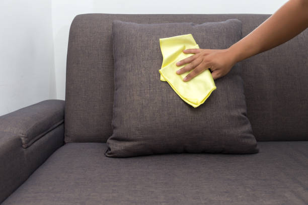 istock time to Cleaning Service Worker quality professional made Home cleaning concept. 875064818
