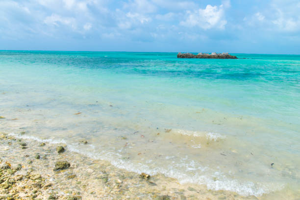 View to the Kaiji Beach / Hoshizuna Beach (Taketomi Island/Taketomi-jima, Okinawa)