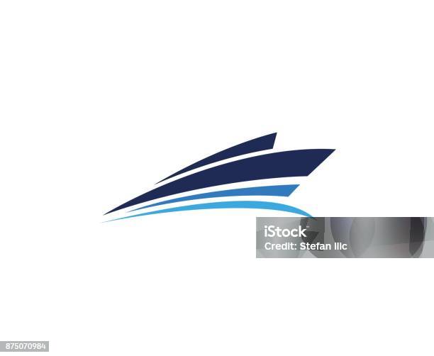 Ship Icon Stock Illustration - Download Image Now - Logo, Speed, Wave - Water