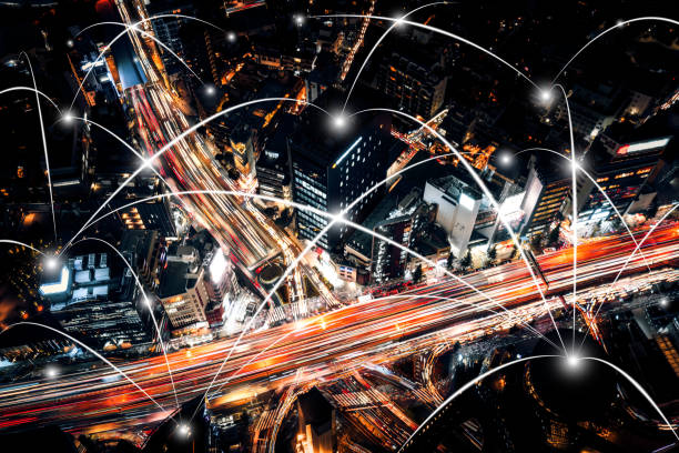 istock Aerial view of Tokyo Highway  Network 875074114