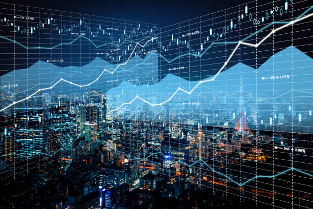 fondo bursátil y finanzas económica - international business center fotografías e imágenes de stock