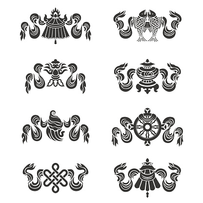 Eight Auspicious Treasures In Buddhism02 Stock Illustration - Download Image Now - Buddhism, Symbol, Luck - iStock Eight Auspicious Treasures In Buddhism02 Stock Illustration - Download Image Now - Buddhism, Symbol, Luck - iStock