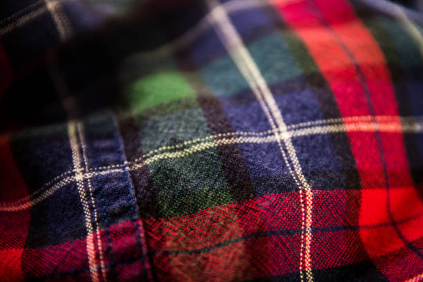 istock Close up of Flannel Shirt 875096558