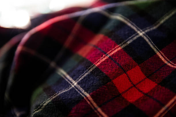 istock Close up of Flannel Shirt 875096564