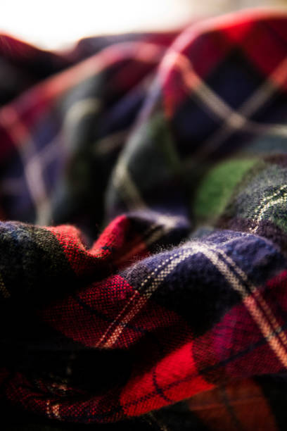 istock Close up of Flannel Shirt 875096584