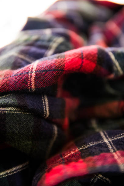 istock Close up of Flannel Shirt 875096590