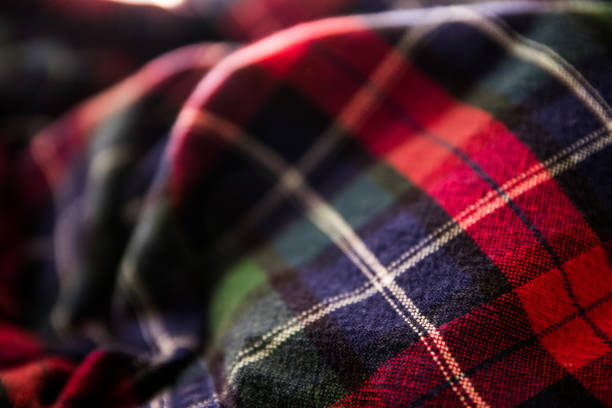 istock Close up of Flannel Shirt 875096592
