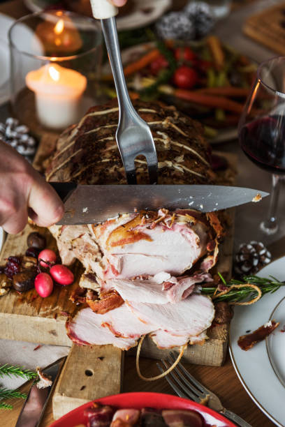 istock Family having a Christmas dinner 875107104