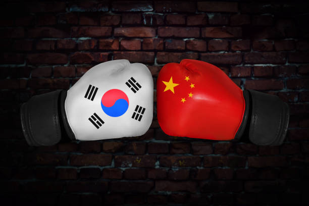 istock A boxing match between the USA and Russia 875110828