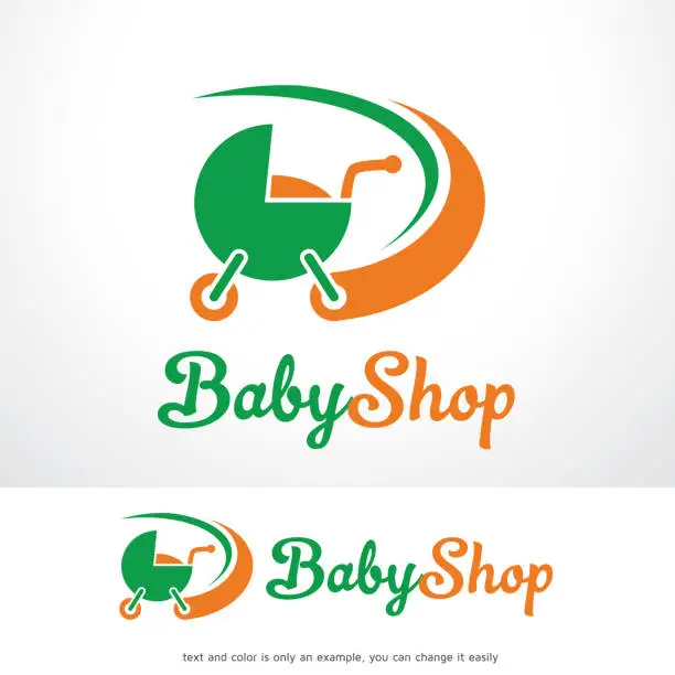 Vector illustration of Baby Shop Symbol Template Design Vector, Emblem, Design Concept, Creative Symbol, Icon