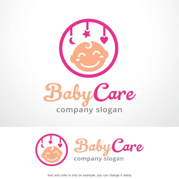 Vector illustration of Baby Care Symbol Template Design Vector, Emblem, Design Concept, Creative Symbol, Icon