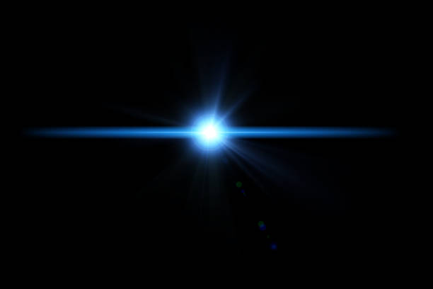 istock digital lens flare,sun burst on black background. 875124412
